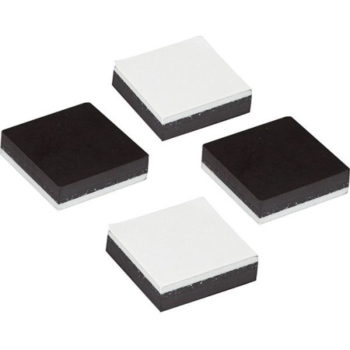 Magnes Craft-Fun Series kwadraty samoprzylepne czarne [mm:] 25,4x25,4 Titanum 4 sztuk