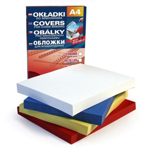 Karton do bindowania A4 delta czerwony 250g Argo (407041)