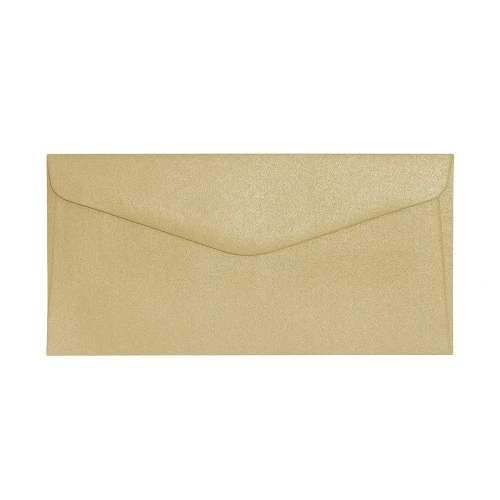 Koperta DL Millenium złota [mm:] 110x220 Galeria Papieru (280115) 10 sztuk