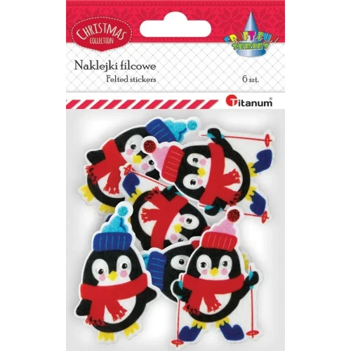 Naklejka (nalepka) Craft-Fun Series filcowe Pingwin Titanum (4824)