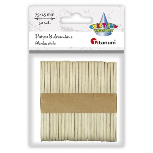 Ozdoba drewniana Craft-Fun Series Patyczki naturalne Titanum (171502)