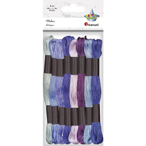 Mulina Craft-Fun Series tonacja fioletowa 8 kol. Titanum (21DT0514-3)