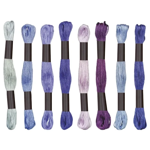 Mulina Craft-Fun Series tonacja fioletowa 8 kol. Titanum (21DT0514-3)