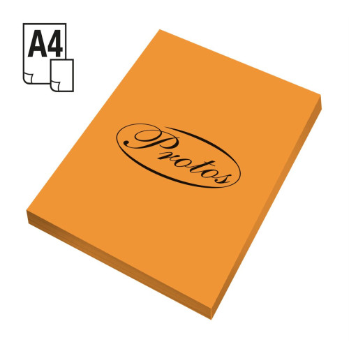 Papier kolorowy A4 pomarańczowy 50k. 160g Protos