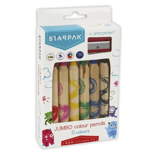 Kredki ołówkowe 6 kol. Starpak (472396)