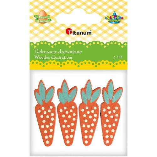 Ozdoba drewniana Craft-Fun Series marchewki Titanum (5017)