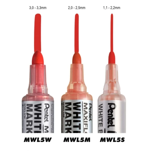Marker suchościeralny wkład czarny 3-3,3mm okrągła końcówka Pentel (MWL5W-AX)