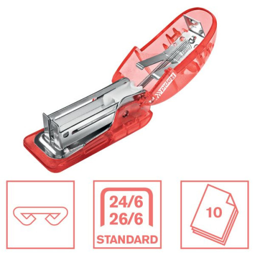 Zszywacz Colour Breeze F4 koralowy 10k (5001531) Rapid