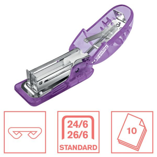 Zszywacz Colour Breeze F4 lawendowy 10k (5001532) Rapid