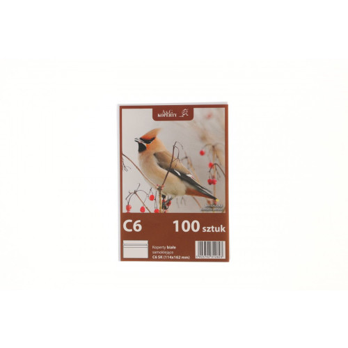 Koperta C6 sk biała [mm:] 114x162 WZ Eurocopert 100 sztuk