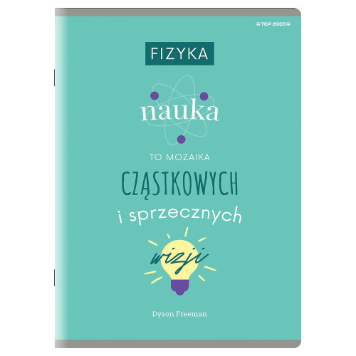 Zeszyt A5 fizyka 60k. 80g krata [mm:] 150x210 TOP-2000 (400160589)