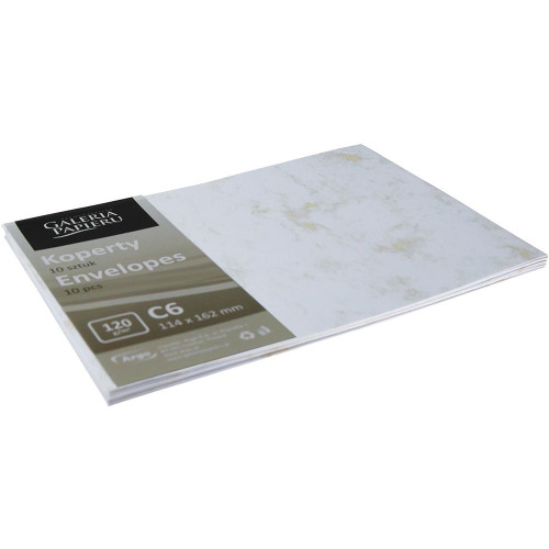 Koperta A4 marmur złoty złota Galeria Papieru (280293) 10 sztuk
