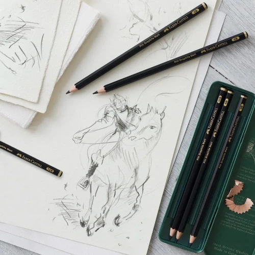 Ołówek artystyczny Pitt Graphite Matt 6 szt (różne) Faber Castell (115207 FC)