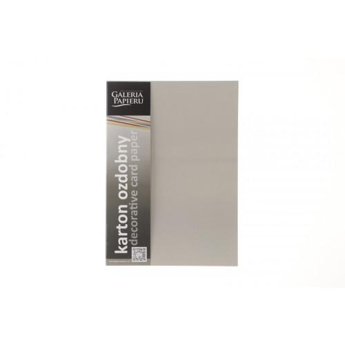 Papier ozdobny (wizytówkowy) A4 pearl stalowosrebrny srebrny 250g Galeria Papieru