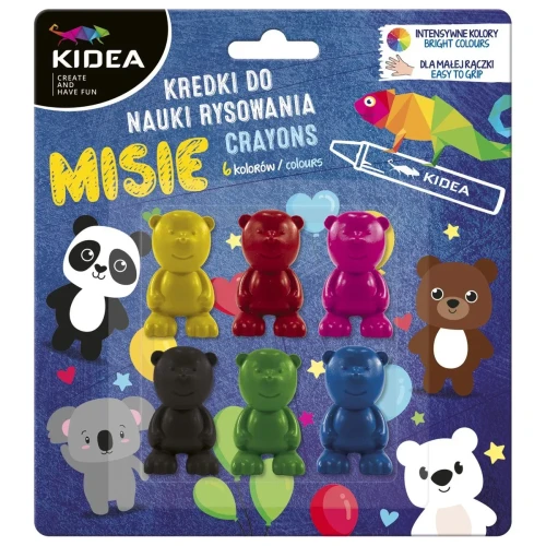 Kredki świecowe Kidea KMNR6KKA Derform