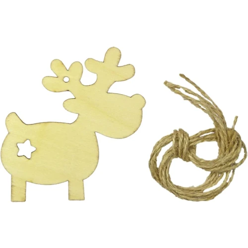 Ozdoba drewniana Craft-Fun Series zawieszki renifery Titanum (5903714533725)
