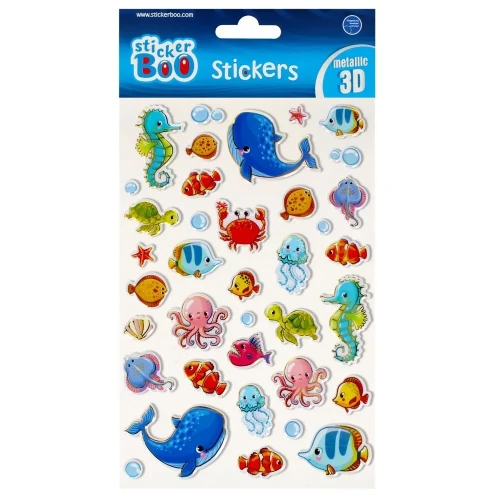 Naklejka (nalepka) S-Boo Metalic 3d Rybki Stickerboo (493714)