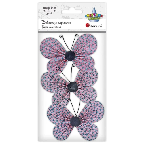 Ozdoba papierowa Craft-Fun Series motyle 3D Titanum (22YX0825-5B)
