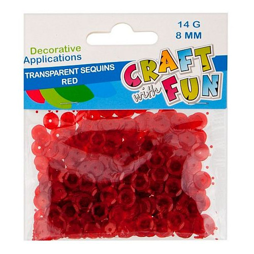 Cekiny Craft with Fun czerwone 14g Starpak (439331)