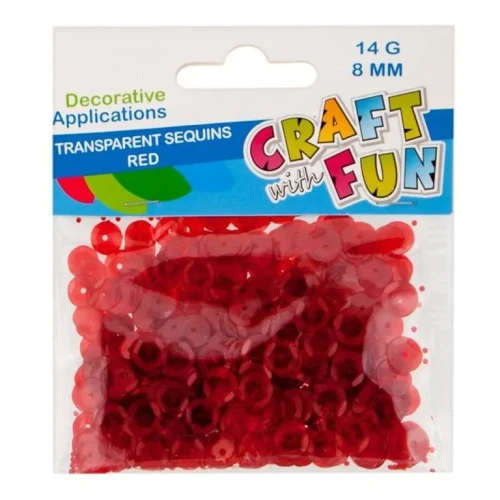 Cekiny Craft with Fun czerwone 14g Starpak (439331)