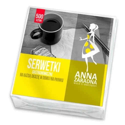 Serwetki biały celuloza [mm:] 150x150 Anna Zaradna (ST-AZ-000326)