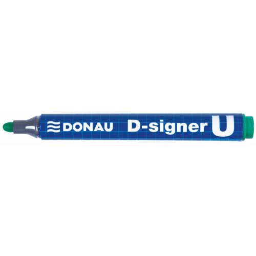 Marker permanentny D-Signer wkład zielony 2,0-4,0mm okrągła końcówka Donau (7371001-06PL)