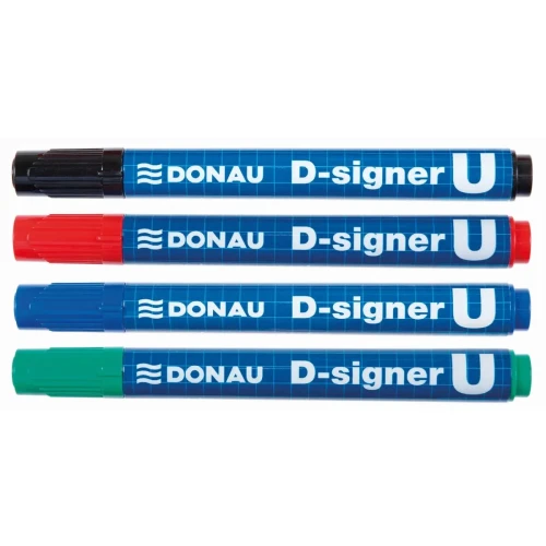 Marker permanentny D-Signer wkład zielony 2,0-4,0mm okrągła końcówka Donau (7371001-06PL)