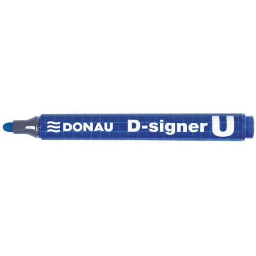 Marker permanentny D-Signer wkład niebieski 2,0-4,0mm okrągła końcówka Donau (7371001-10PL)