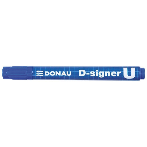 Marker permanentny D-Signer wkład niebieski 2,0-4,0mm okrągła końcówka Donau (7371001-10PL)