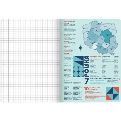 Zeszyt A5 geografia 60k. 70g krata TOP-2000 (400169461)