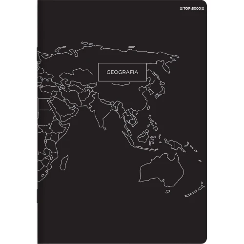 Zeszyt A5 geografia mix 60k. 70g krata Top 2000 (400168980)