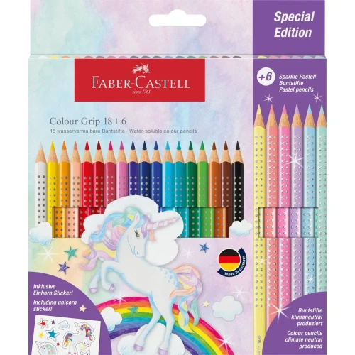 Kredki ołówkowe Unicorn 18+6 kol. Faber Castell (201543 FC)