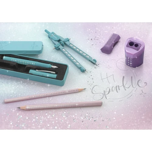 Ołówek Jumbo Sparkle metallic Rose B Faber Castell (111661 FC)
