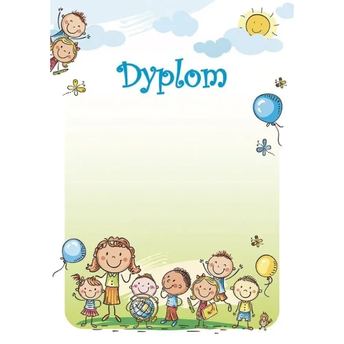 Dyplom A4 przedszkolaki 170g Galeria Papieru (215117)