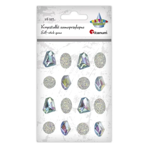 Kryształki Craft-Fun Series 16 sztuk srebrne Titanum (23mH03146)