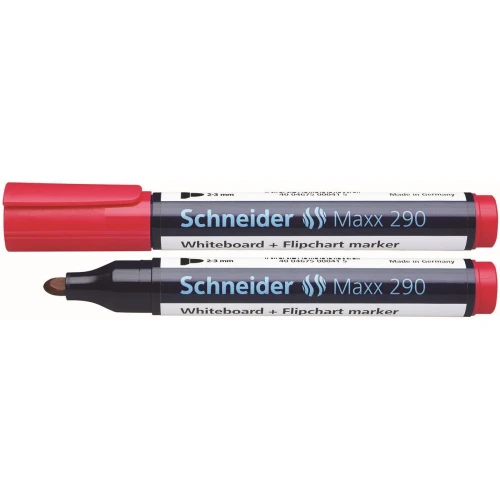 Marker suchościeralny Maxx 290 wkład czerwony 2,0-3,0mm okrągła końcówka Schneider (SR129002)