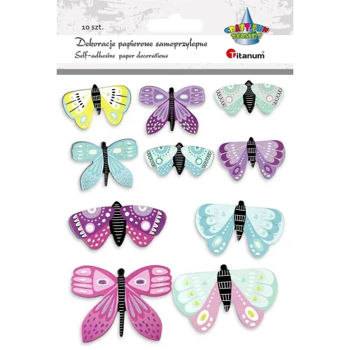 Naklejka (nalepka) Craft-Fun Series Papierowe motyle Titanum (22LJ1207)