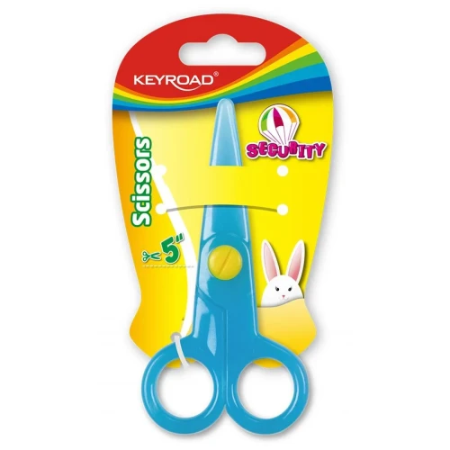 Nożyczki Plastikowe zaokrląglone 12,5cm Keyroad (KR970962)