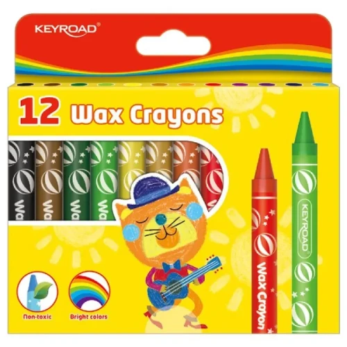 Kredki świecowe 12 kol. Keyroad (KR971305)