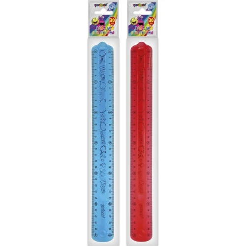 Linijka PVC PCW 30cm Fun&Joy (FJ971665)