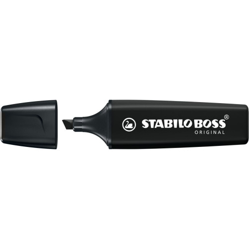 Zakreślacz BOSS czarny wkład czarne 2-5mm Stabilo (70/46)