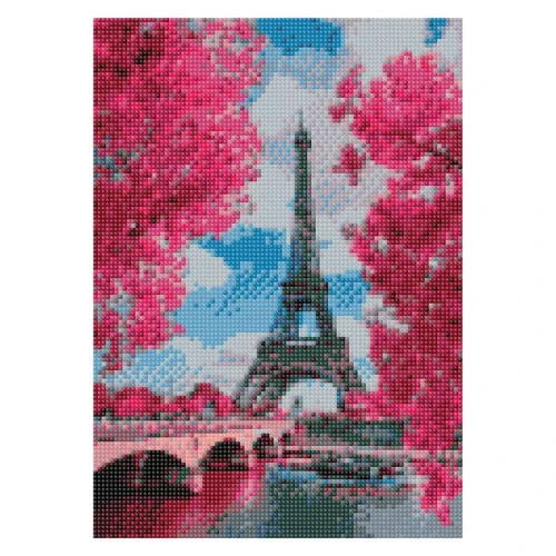Zestaw kreatywny Diamentowa mozaika 30x40cm Wieża Eiffla 1 Flamingo Line (TGD72828)