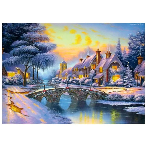 Zestaw kreatywny Diamentowa mozaika 30x40cm Zima Flamingo Line (TGD72807)