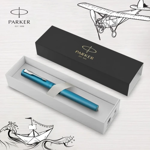 Ekskluzywne pióro tłoczkowe VECTOR XL Teal M Parker (2159746)