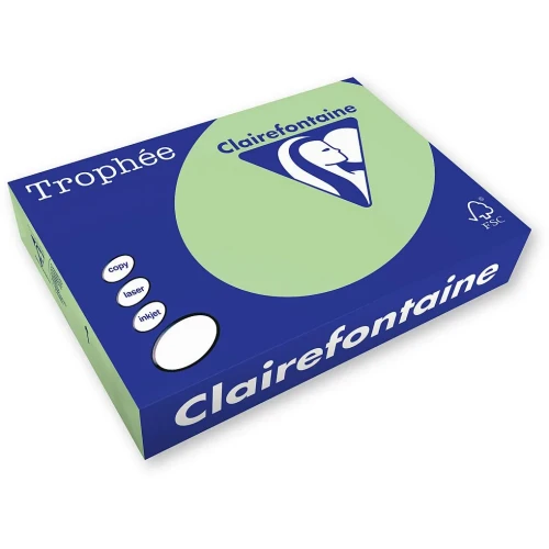 Papier kolorowy A4 kolorowy zielony 500k. 80g Trophee (xca41777)