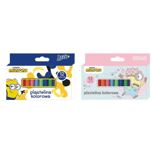 Plastelina 12 kol. Minionki mix Beniamin (5849)