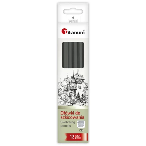 Ołówek w kartonowym pudełku 2B Titanum