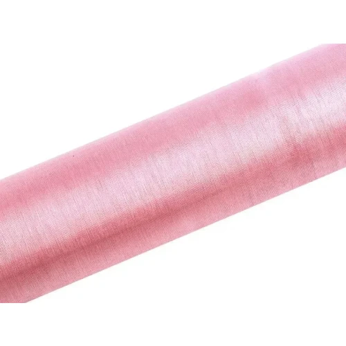 Organza organza Gładka 0,16x9 [mm x m] różowa Partydeco (ORP16-081J)