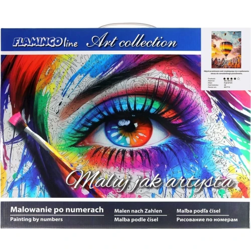 Zestaw kreatywny Malowanie po numerach 40x50cm Kapadocja Flamingo Line (FLG157-01)