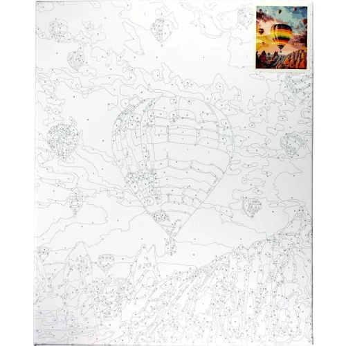 Zestaw kreatywny Malowanie po numerach 40x50cm Kapadocja Flamingo Line (FLG157-01)